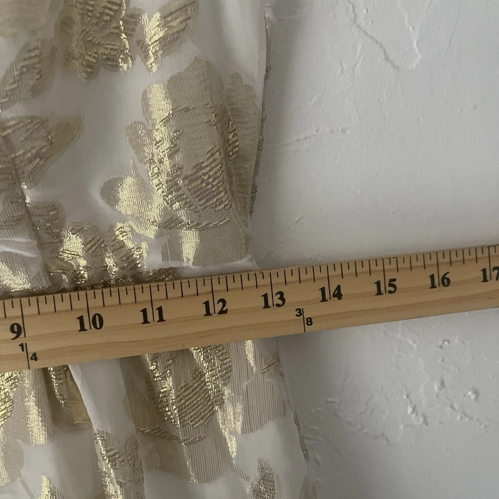 Huesday Size Small Gold Foil‎ Metallic Silk Floral Special Occasion Mini Dress - Image 8