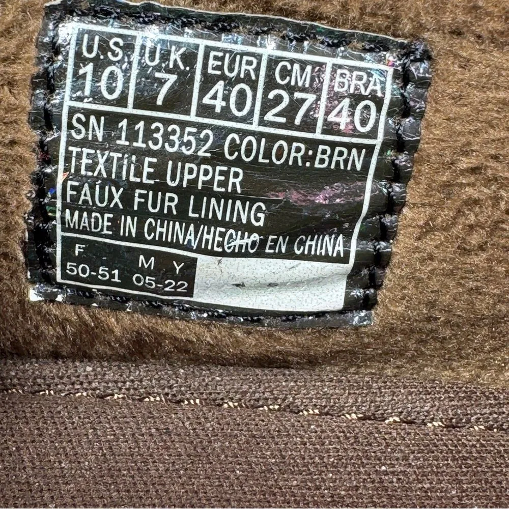 Bobs by Skechers Chill Lugs Faux‎ Leather Slip On Loafer Shoes Brown 10 - Image 10