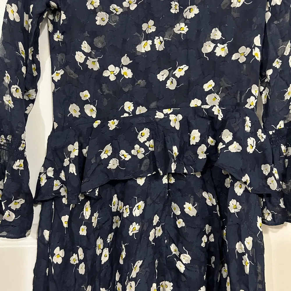 Derek Lam 10 Crosby Blue Floral Flow Boho Dress Size 2 US $595 - Image 3