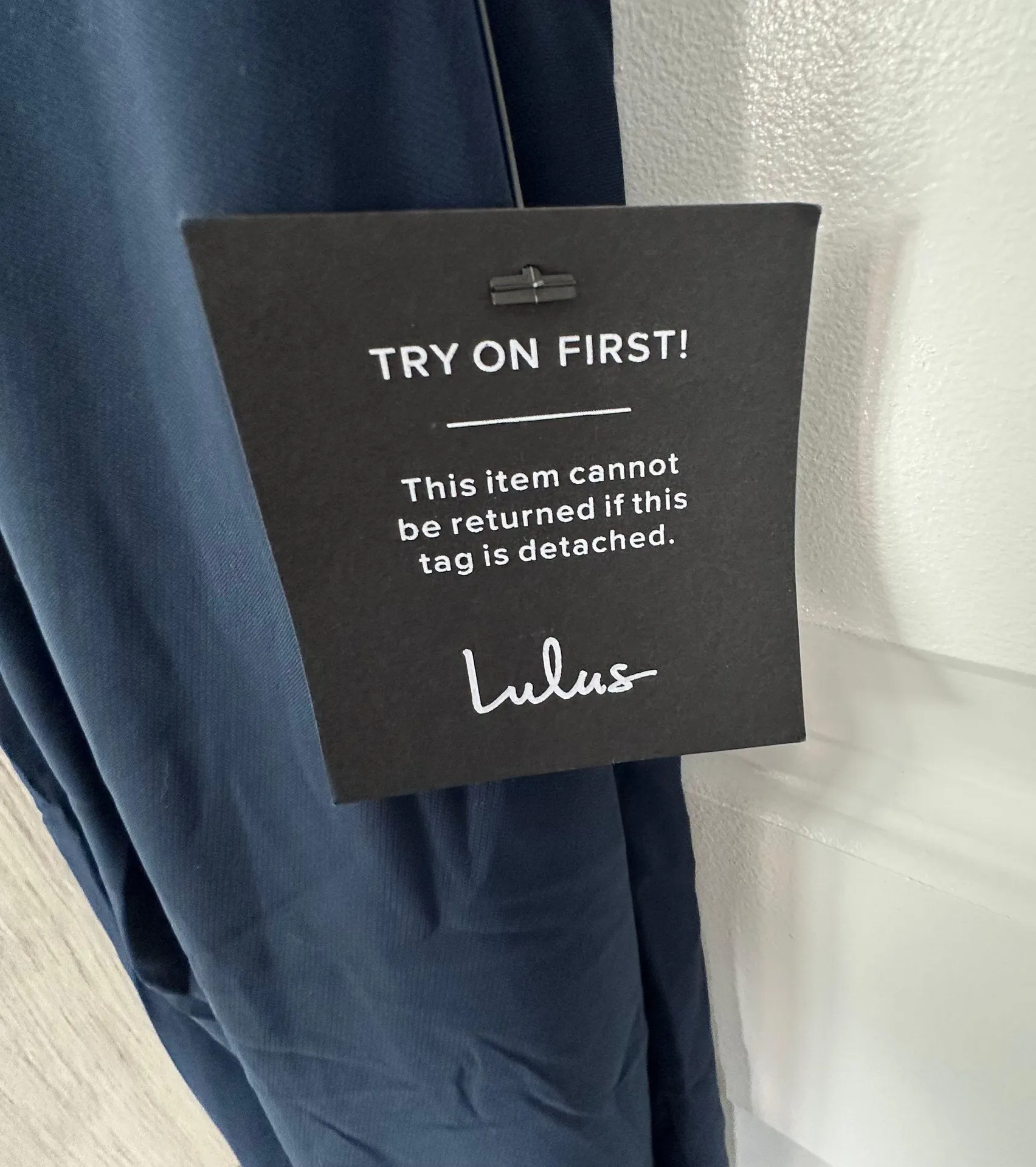 Navy Slit Dress - Image 5