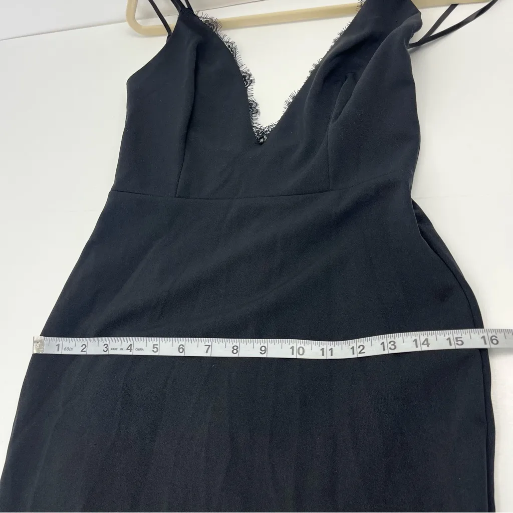 Katie May Black Plunge Low‎ Back Saylor Gown Maxi Dress Womens Size Small NEW - Image 13