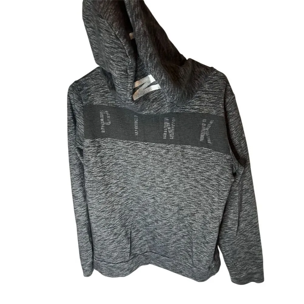 Victoria's Secret PINK Women's Gray Zip - Image 2