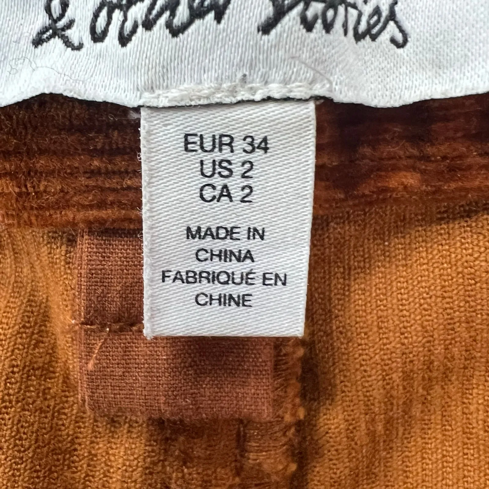 & Other Stories Pants Womens 2 Flare Corduroy Stretch Paris Atelier Kick Flare - Image 11