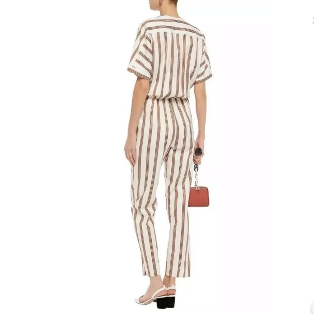 Maje  Pieni wrap-effect striped jumpsuit - Image 2