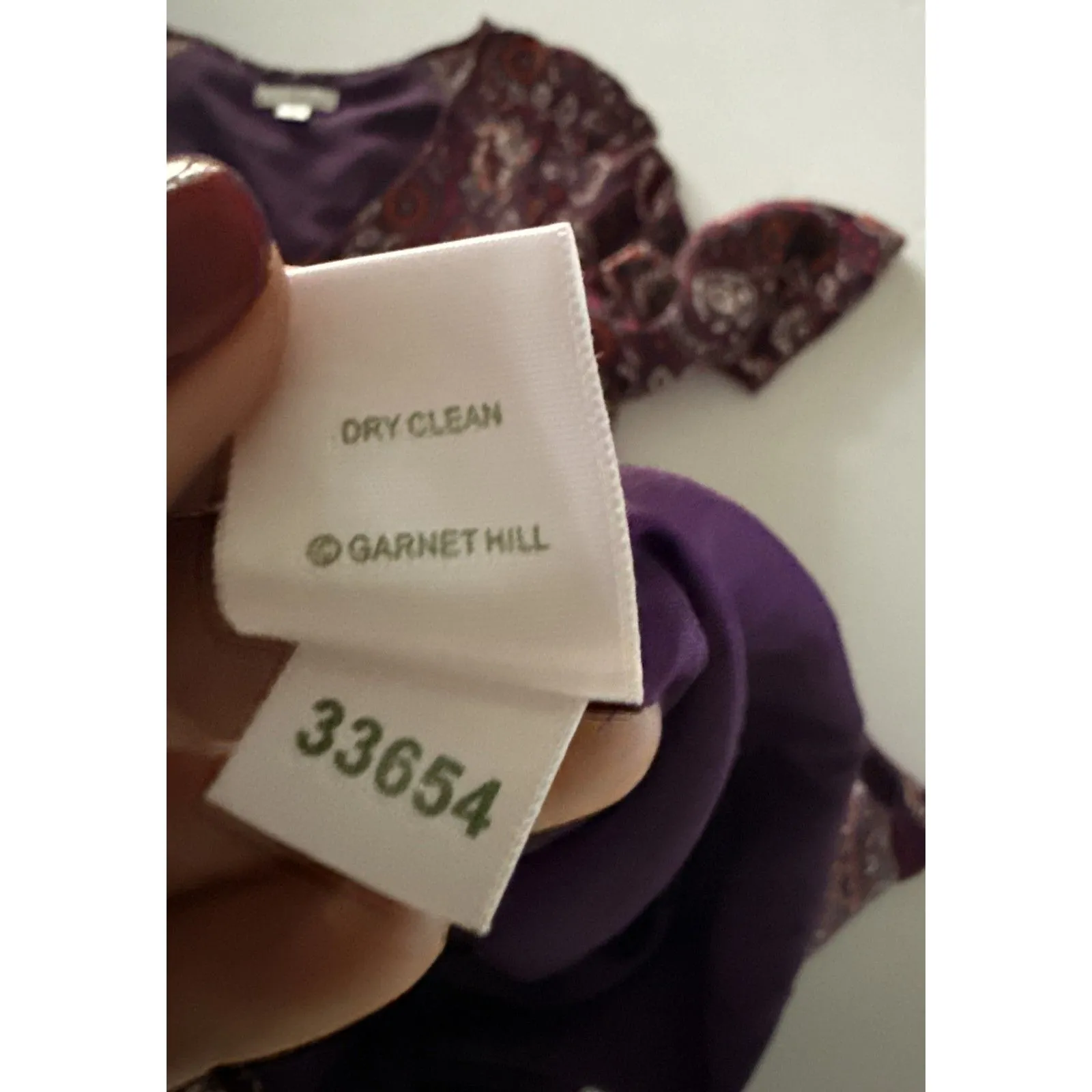 Garnet Hill Bohemian Pocket Paisley Detail 3/4 Sleeve Flowy Boho Dress Sz 08 - Image 10