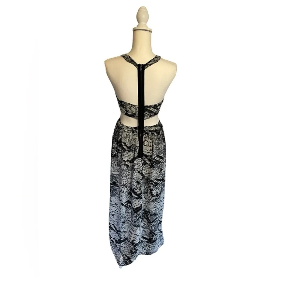 Stylestalker Snakeskin Venom Cutout Open Back Sleeveless Maxi Dress Sz 6 - Image 5
