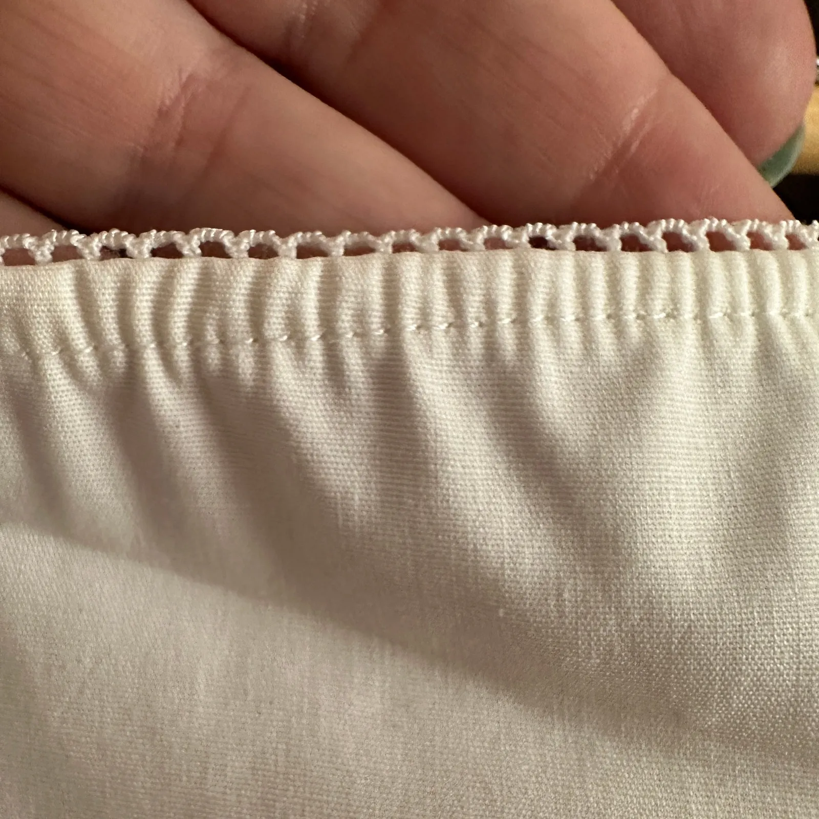 DOLLS KILL Current Mood | White Short Sleeve Crop Smocked | Size Medium - Image 3