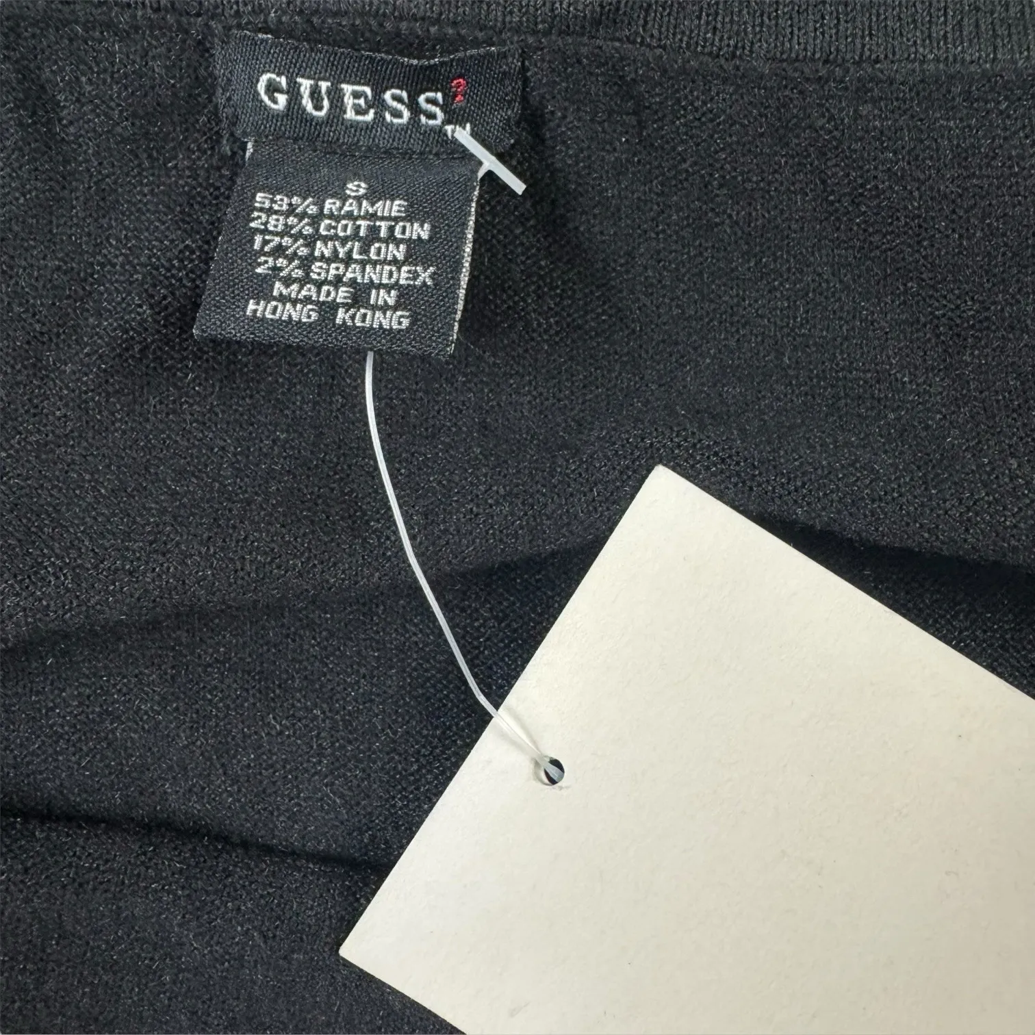 Vtg Y2K 2000's Guess Knit Strapless Bandana Tank Tube Top Embroidered NWT Sz S‎ - Image 4