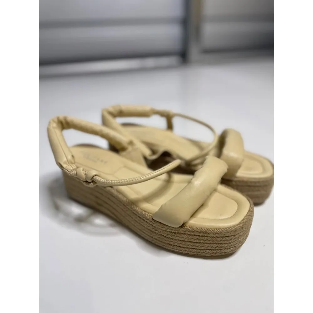 Equitare Kinga Espadrille Sandal Cream Womens Size 40 Tan - Image 7