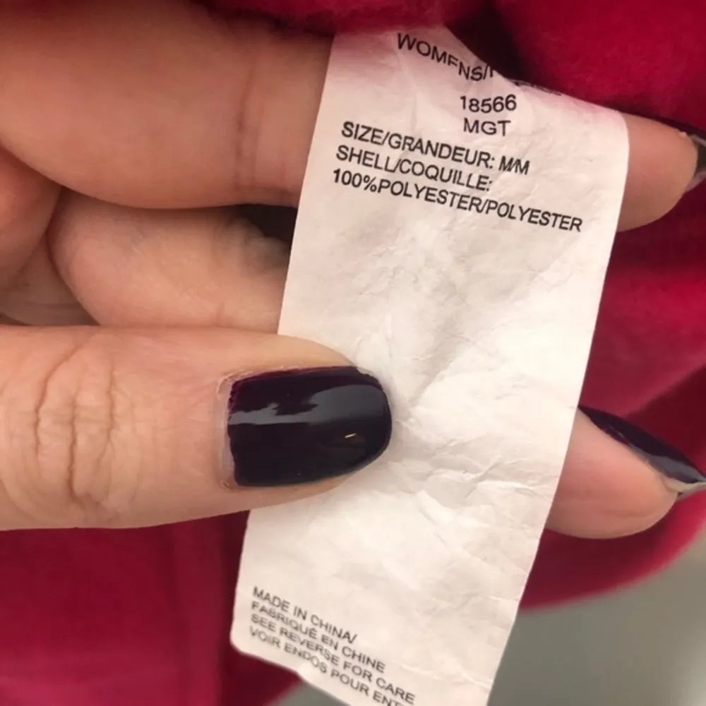 Woolrich full zip down fuchsia pink fleece vest - Image 3