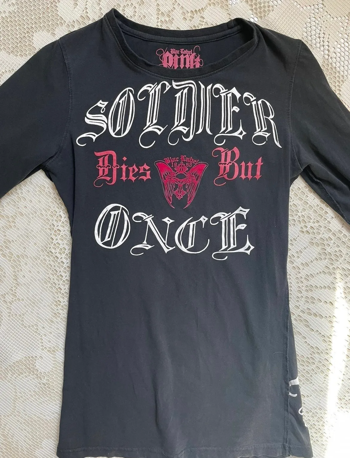 Black Label Y2k  Soldier long sleeve top - Image 9