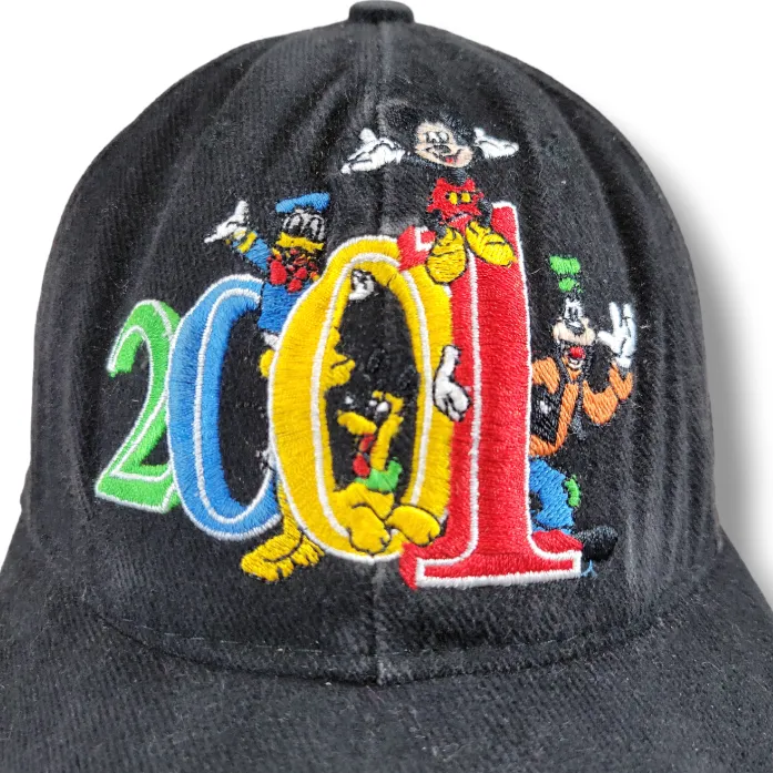 2001 Vintage Walt  World Hat OSFM Adjustable Strap Embroidered Embroidery - Image 2