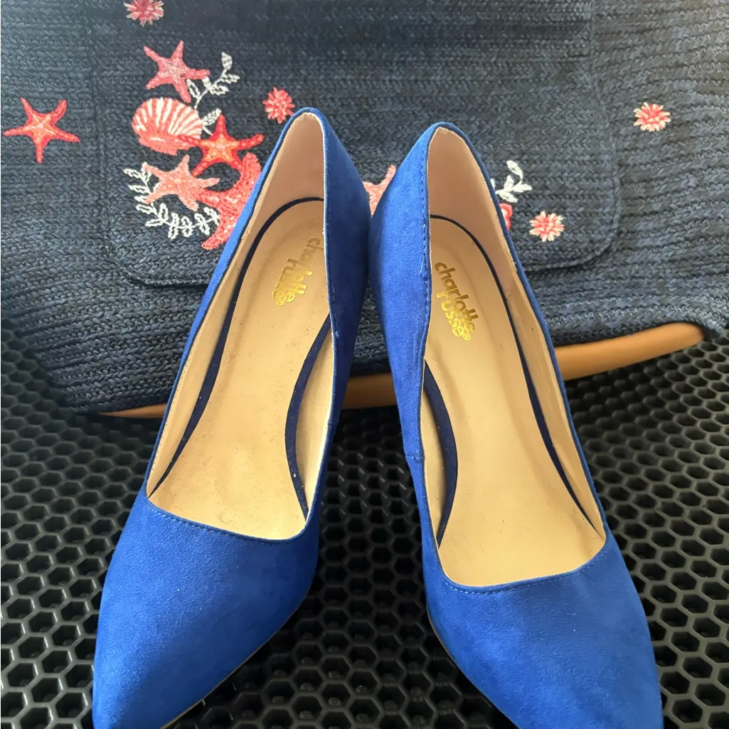 Charlotte Russe Royal Blue Heels - Image 2