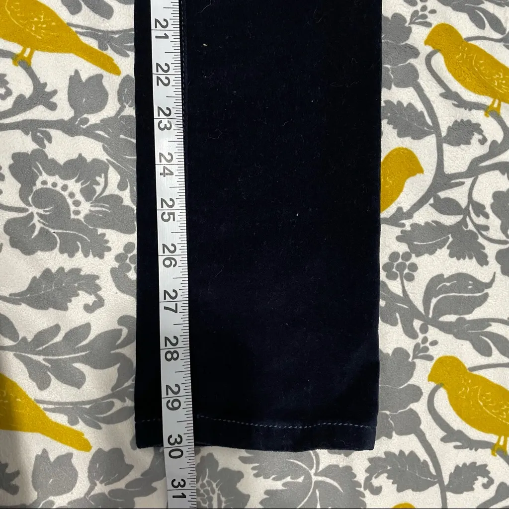 Anthropologie Pilcro Navy Serif Velvet Pants EUC Size 25 - Image 3