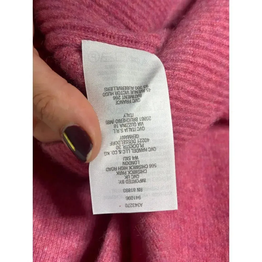Isaac Mizrahi Pink Cashmere V - Image 8