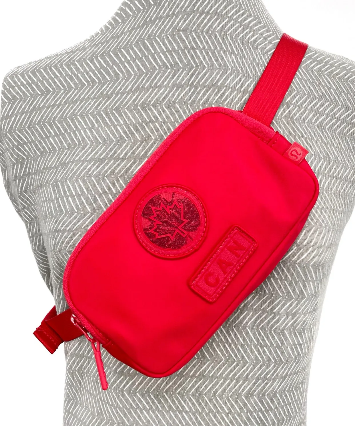 NEW Lululemon Team Canada Canadian Olympics Red Future Legacy Mini Belt Bag Gear - Image 1