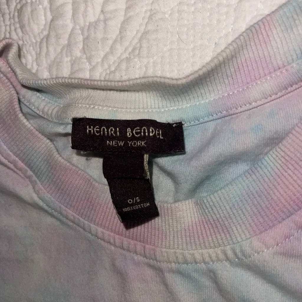 Henri Bendel Tiedye #bendelgirl Short Sleeve Tee Womens One Size - Image 3