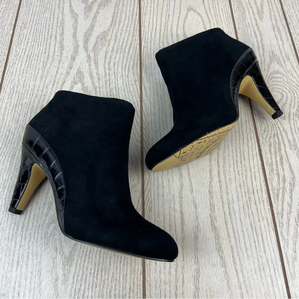 Bella Vita Women's Brennan Dress Booties 10M Black Kid Suede Leather $115 - Image 4