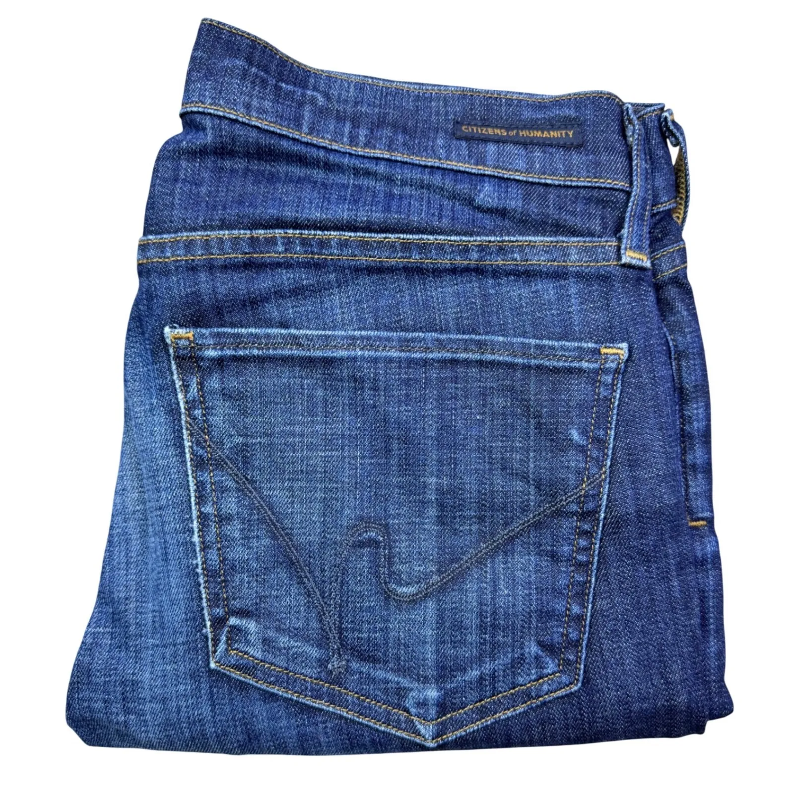 Citizens of Humanity Cropped Jean Mid Rise Dark Wash Denim Size 27 - Image 14