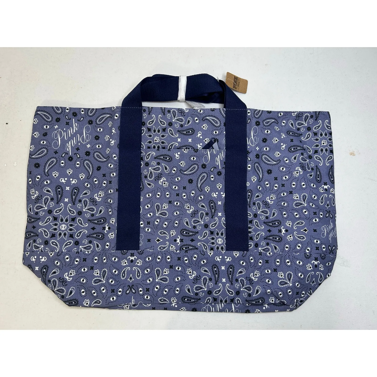 New Victoria's Secret PINK Reversible Weekender Canvas Tote Bag. NWT - Image 2