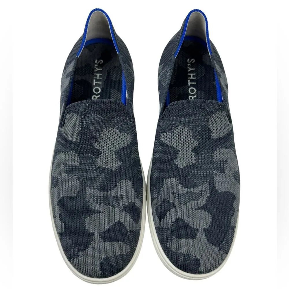 Rothy's The Sneaker Gray Camo Slip On Round Toe Flats Shoes Womens Size 10.5 - Image 10