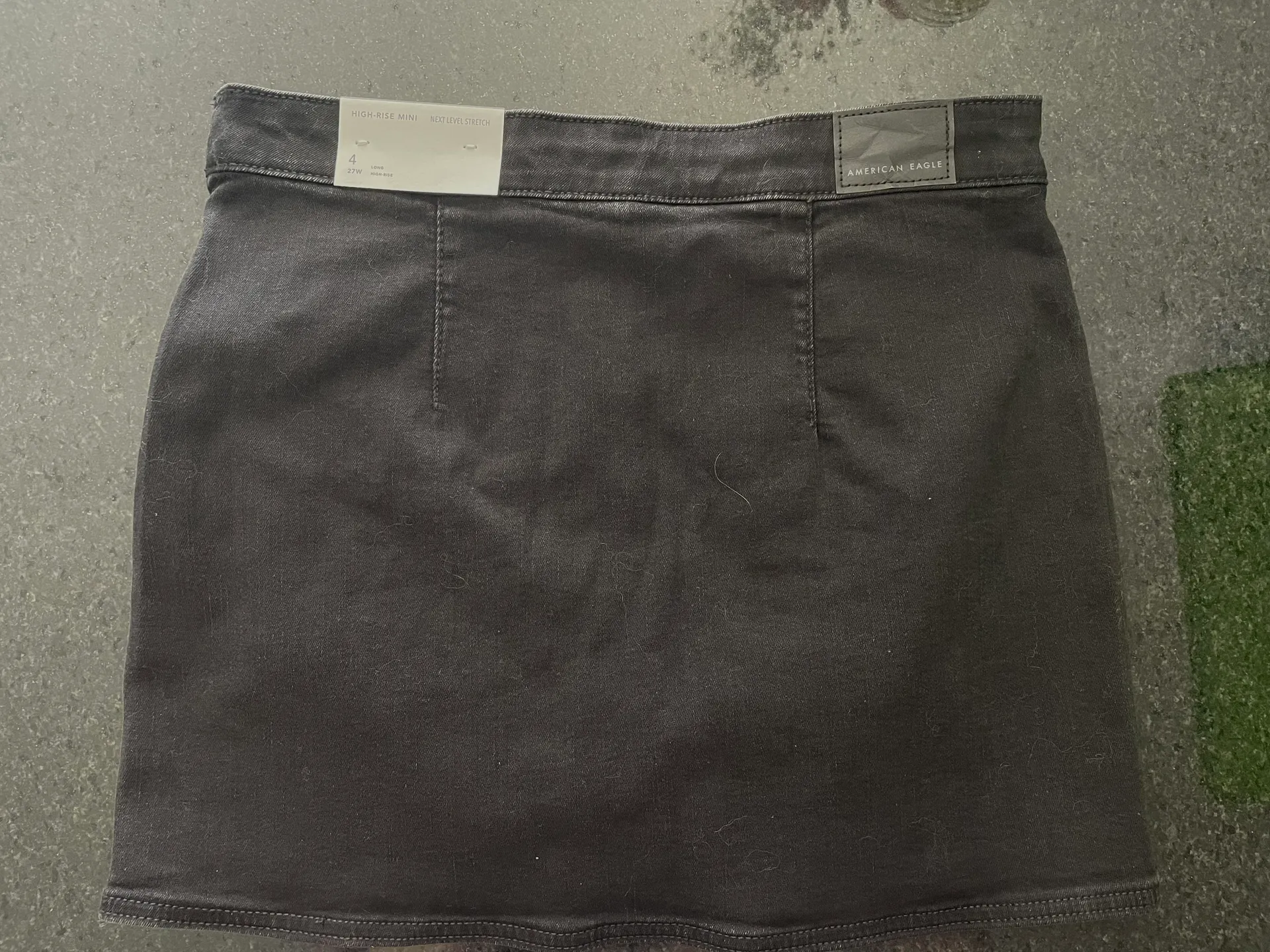 AE Black Denim Stretch Skort  - Image 2