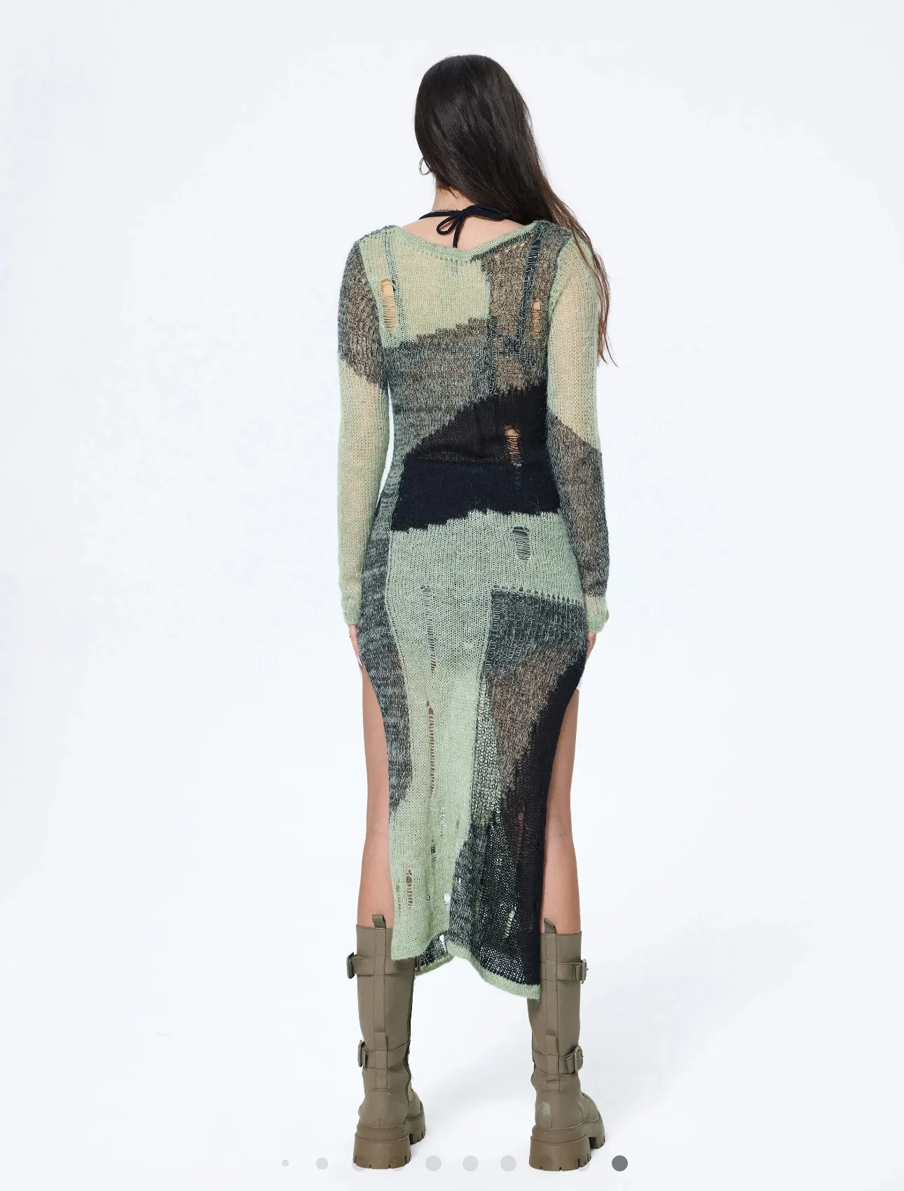 Ripped Midi Dress - Image 4