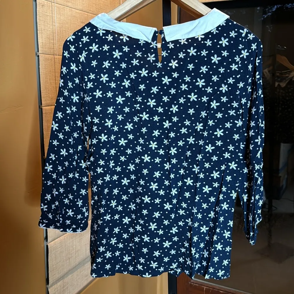 Disney by Lauren Conrad Minnie Rocks the Dots Peter Pan Collar Blouse Sz Small - Image 10