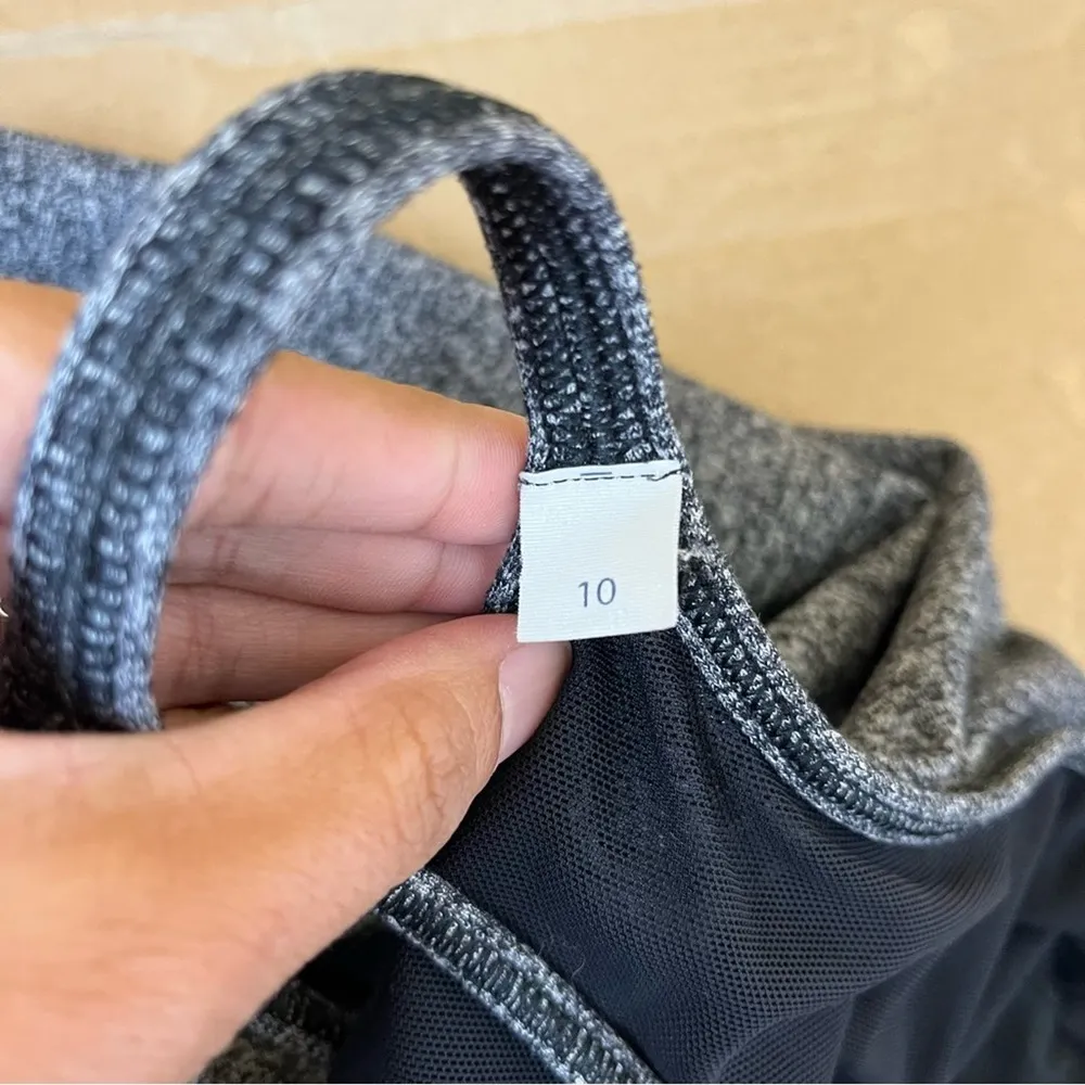 Lululemon Power Pose Tank in Heathered Black - Image 8