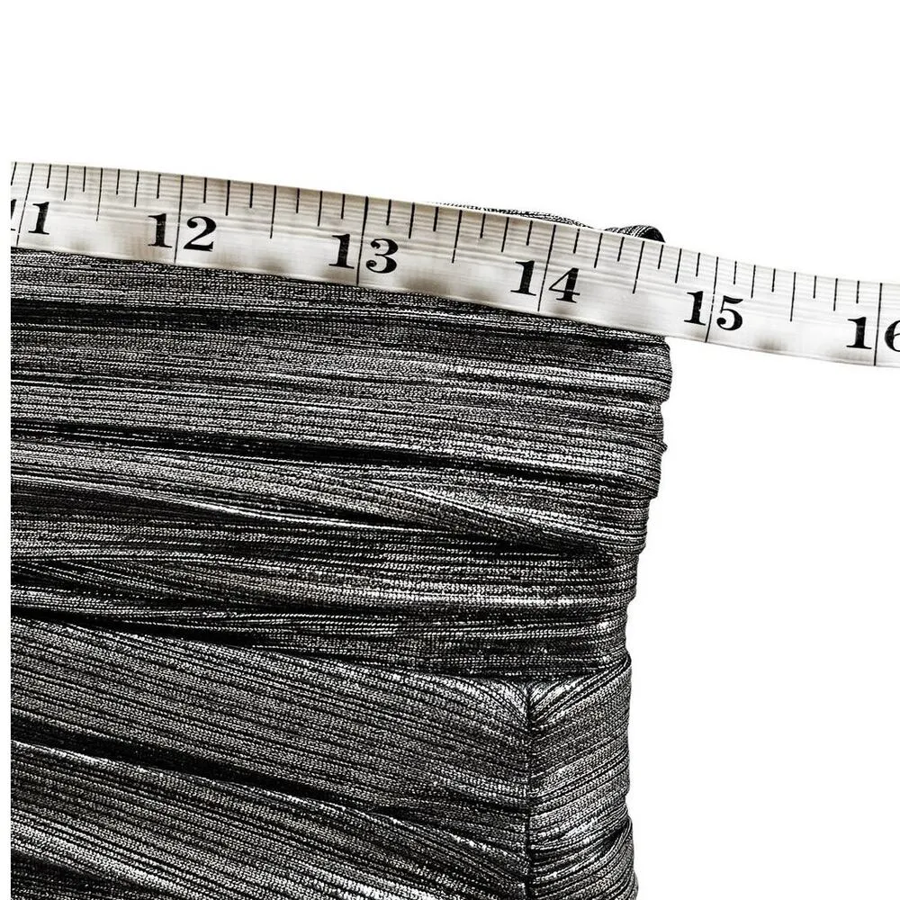 BRONX AND BANCO Metallic Dress Florence Halterneck Gown Cutout Gunmetal Gray 10 - Image 11