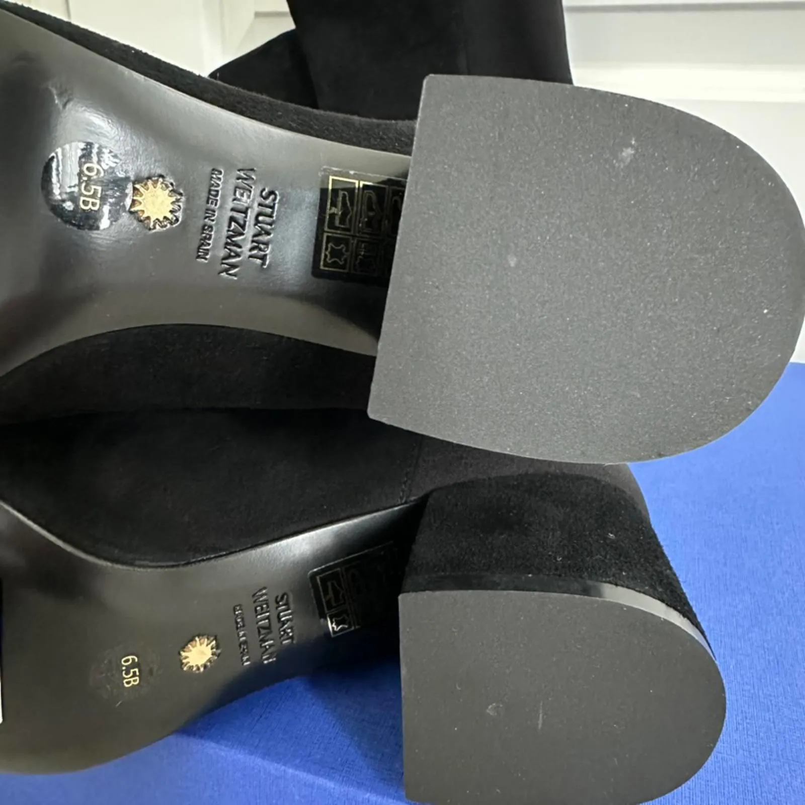 Stuart Weitzman 5050 Flareblock Boot Black NIB Size 6.5 - Image 6