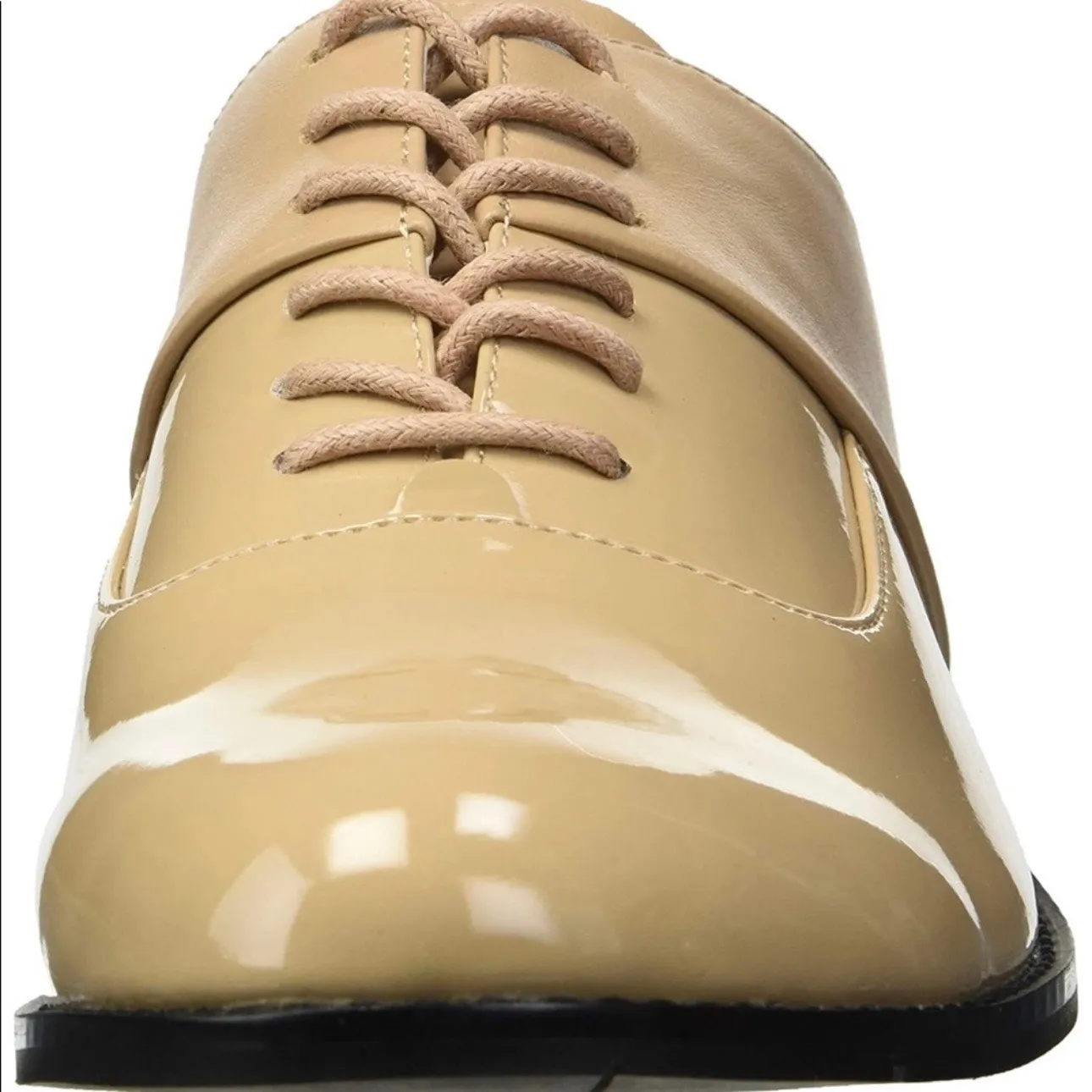 Calvin Klein Aracely Oxfords Loafers Patent Leather Tan Size 8 - Image 12