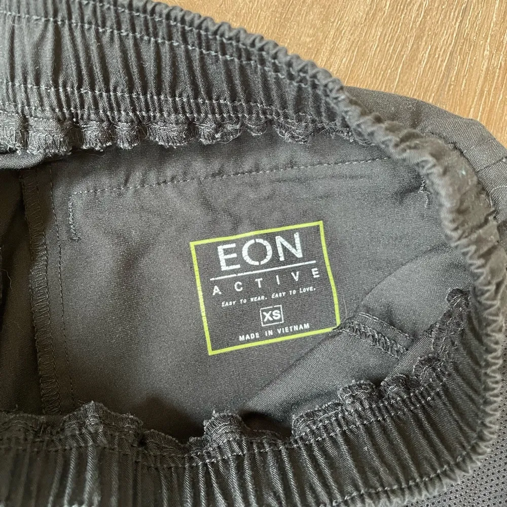 Eon Active black scrub pants elastic waist drawstring pockets women’s size XS - Image 9