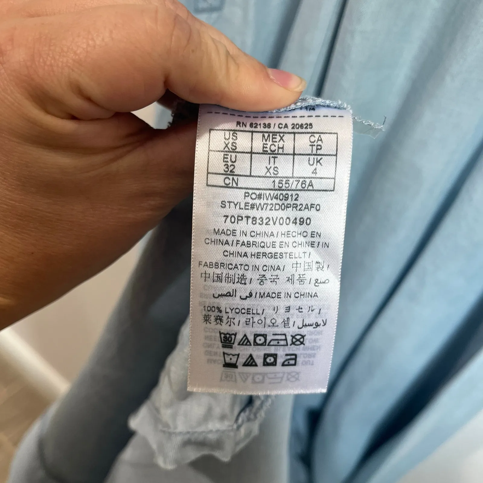 Guess Blue Denim Maxi Dress Size XS Spaghetti Strap Summer Boho Festival - Image 6