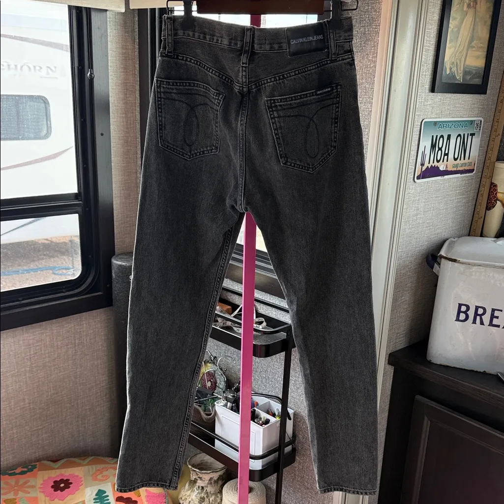 CKJ 020 high rise slim Calvin Klein Jeans in Classic black grey  27 - Image 5