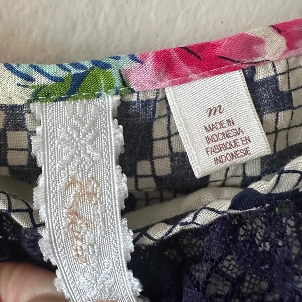 Anthropologie Eloise Satin Floral Camisole Tunic Women’s M - Image 5