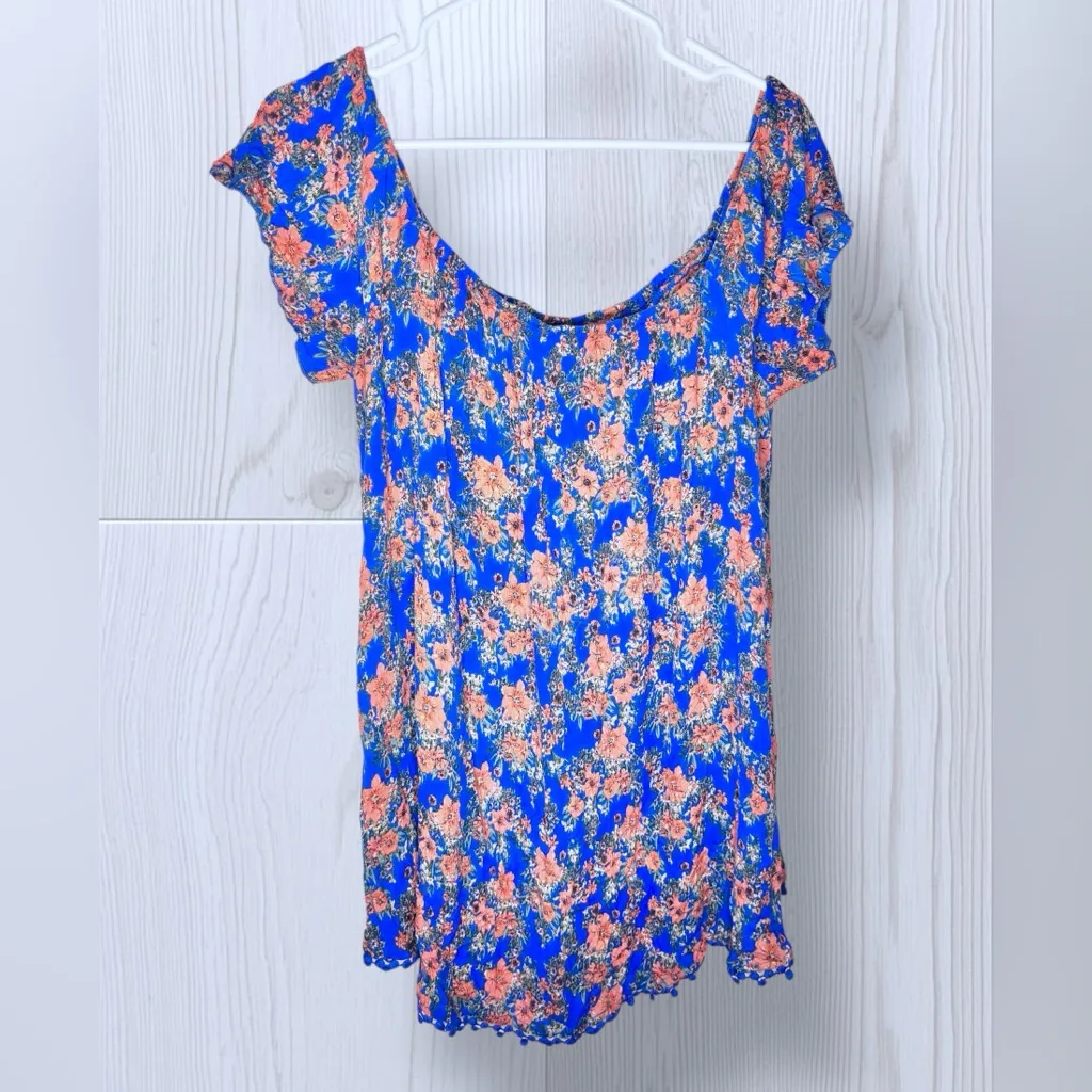 ONEILL Women’s Summer Ditsy Floral Off Shoulder Mini Dress - Image 2