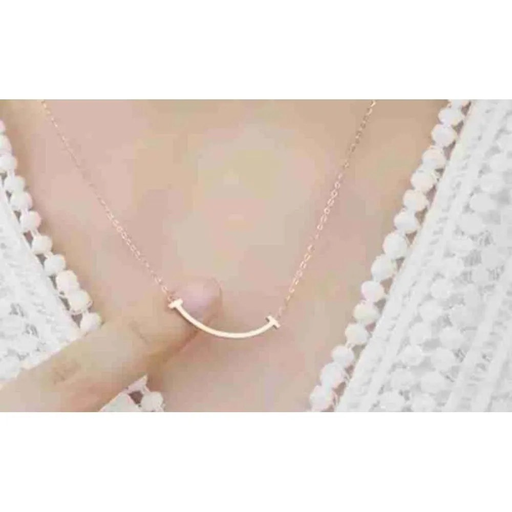 Rose Gold‎ Filled K18 Curve Bar Necklace, Minimalist Chain Pendant, 16-18” - Image 11