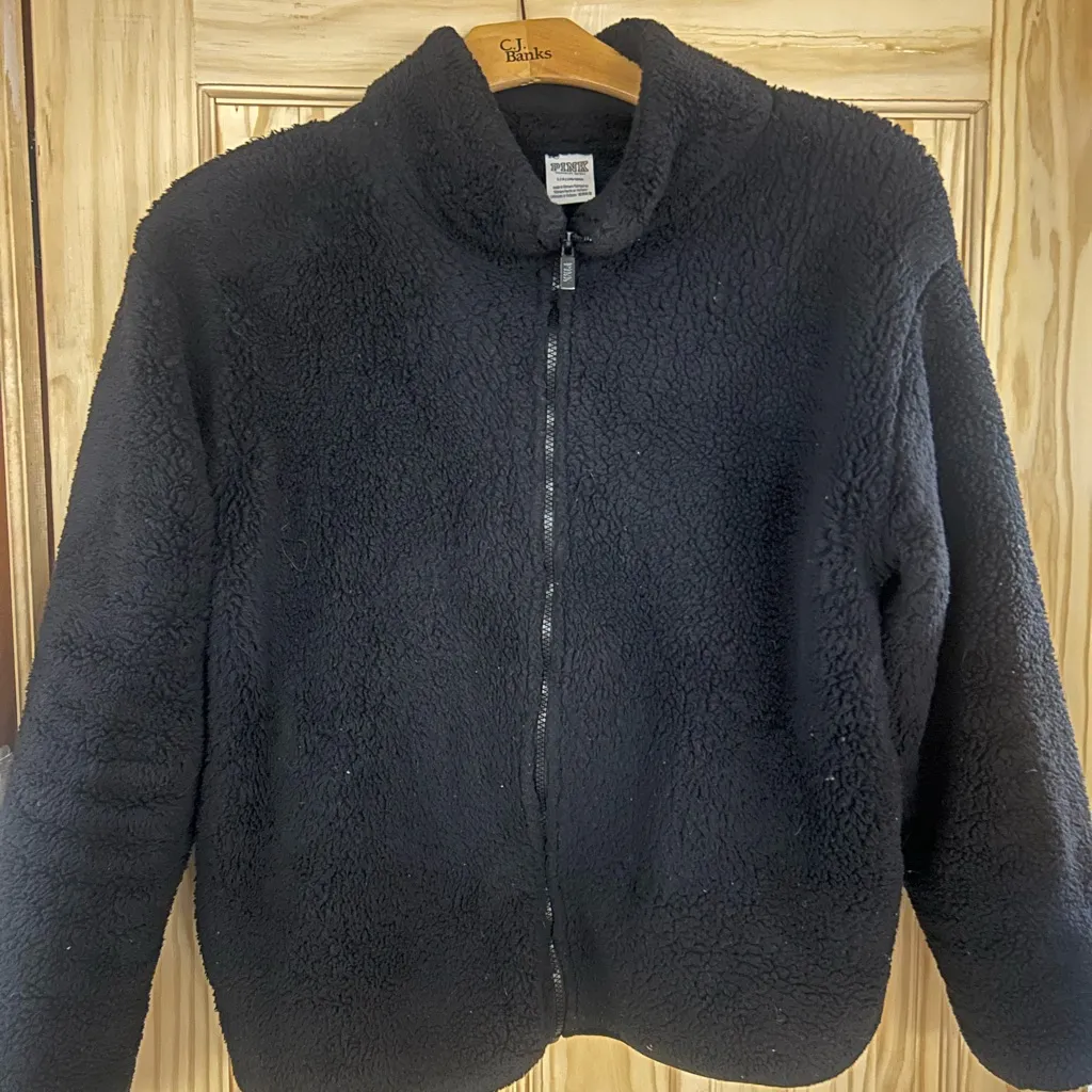 PINK Victoria Secret Full Zip Fleece Jacket size L - Image 2