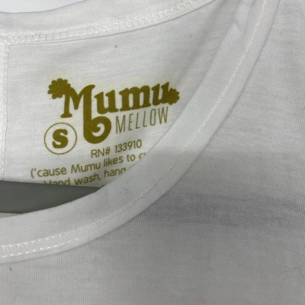 SHOW ME YOUR MUMU “PEACE LOVE MUMU” LIGHTWEIGHT LOOSE FIT TANK TOP SMALL - Image 3