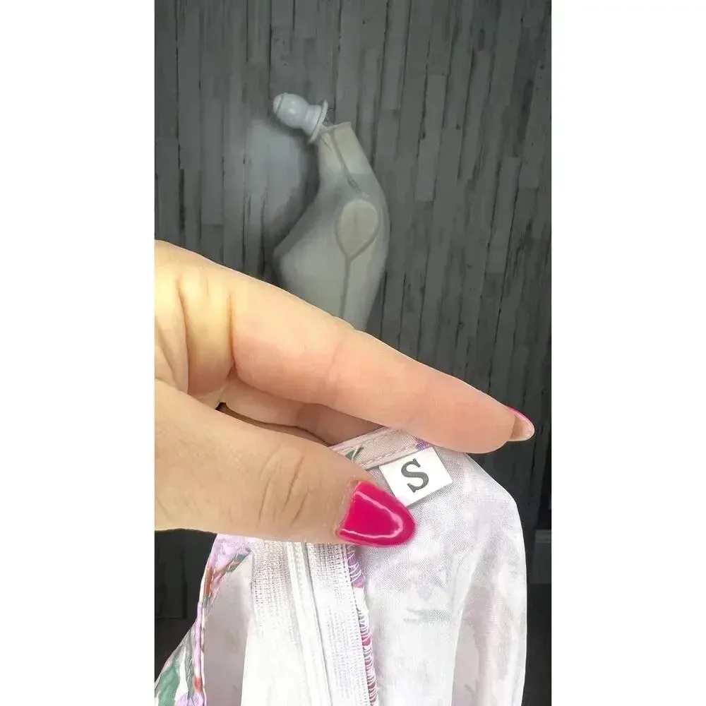 SHEIN Women's Small Floral Puff‎ Sleeve A-Line Multicolor Spring Midi Dress - Image 12