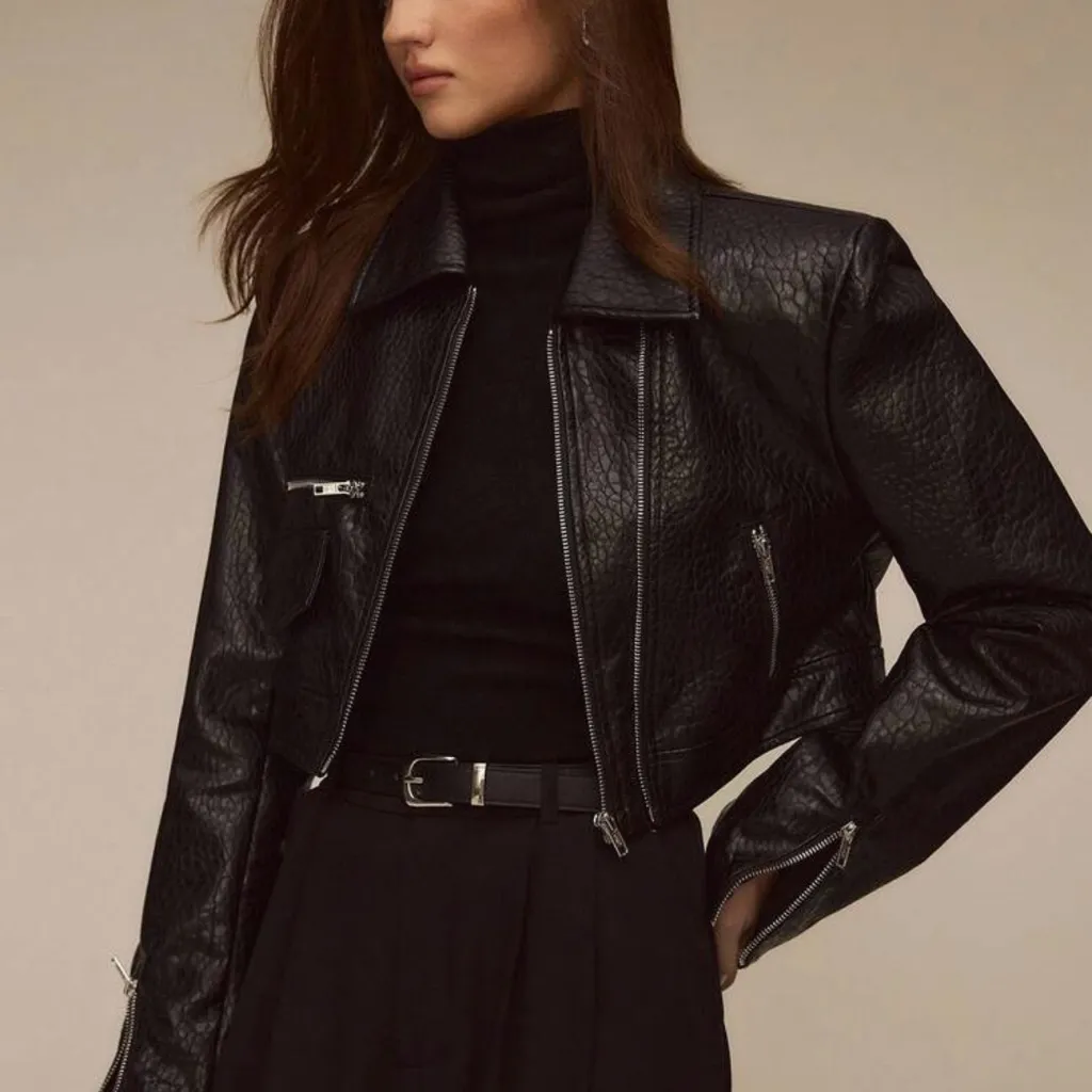 Black Leather Jacket - Image 3