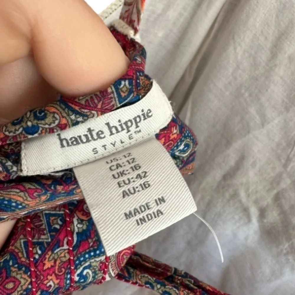 Haute Hippie Patchwork Print Maxi Bohemian 12 Dress‎ - Image 5