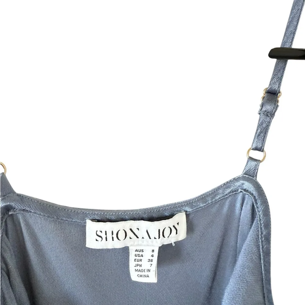 Shona Joy La Lune Bias Cowl Midi Dress - Powder Blue (no belt tie) - Image 6