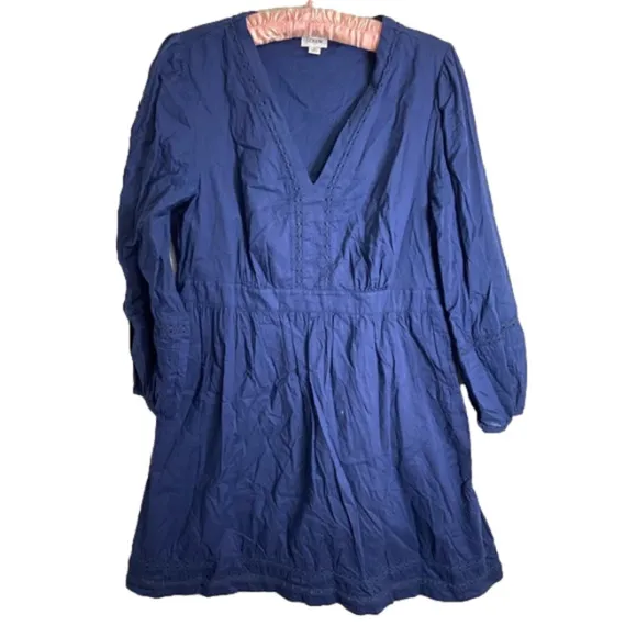 J crew V-neck mini dress with trim - Image 5