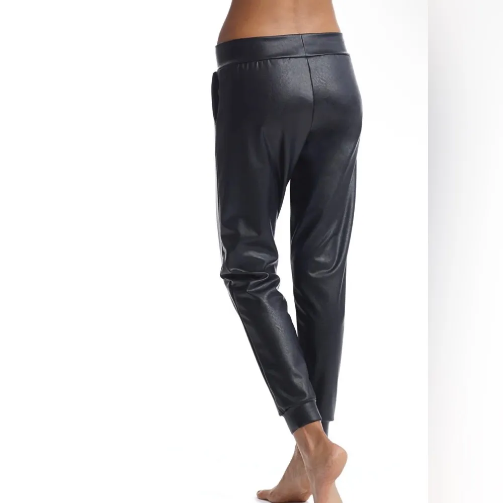 Commando Revolve Vegan Leather Preppy Whpsigoth Goth Witchy Bohochic Joggers S - Image 3
