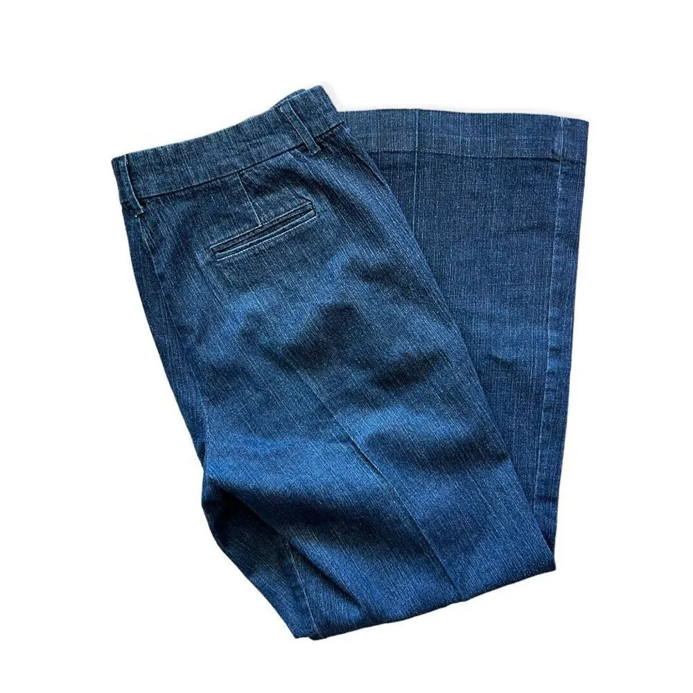 Womens Daisy Fuentes Dark Rinse Flare Leg Jeans - Sz 12 - Image 2