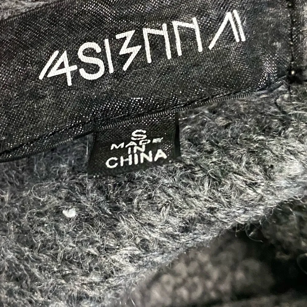 4SI3NNA Metallic Coated Grey Twist Back Sweater Gray - Image 6