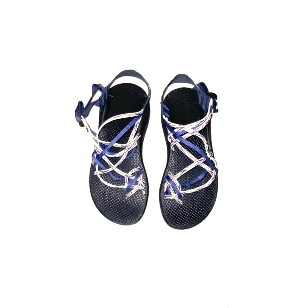 Chaco Zx3 Blue/White Strappy Outdoor Hiking Sport Sandals - Image 5