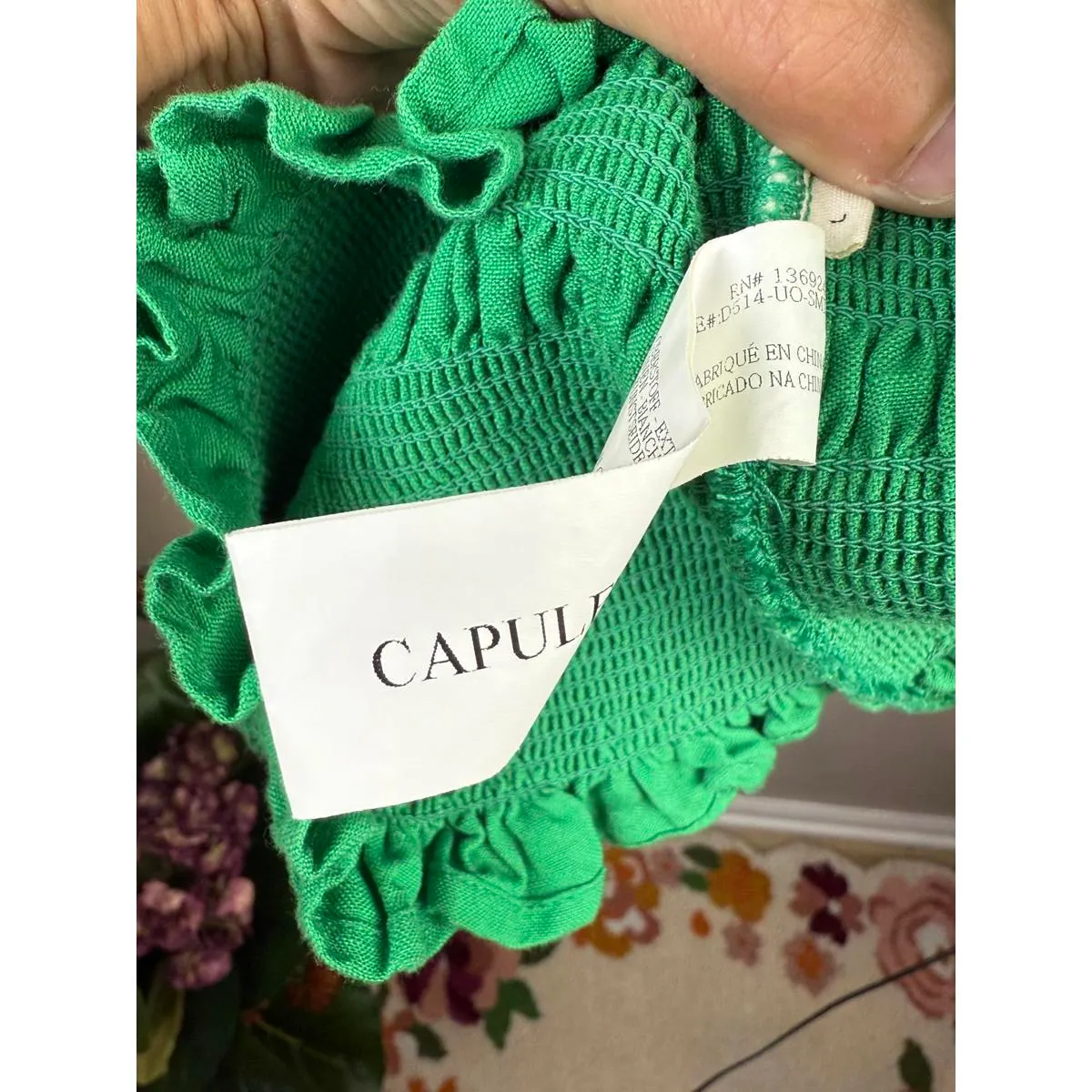 Capulet Square Neck Midi Dress - Size - Large - Image 6